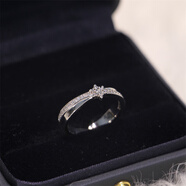 恒久葉有點(diǎn)肥S925戀與深空黎深對戒雪花戒指輕奢氣質(zhì) 黎深女戒指