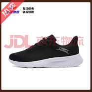 領(lǐng)跑夢(mèng)想新品男鞋夏季黑色運(yùn)動(dòng)鞋休閑鞋輕便慢跑鞋透氣網(wǎng)面女鞋 黑白 37