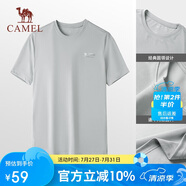 駱駝（CAMEL）戶外速干T恤春夏蜂巢網(wǎng)眼透氣上衣情侶運(yùn)動(dòng)圓領(lǐng)短袖A14BZ00079