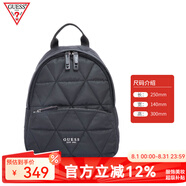 GUESS時(shí)尚百搭女包通勤休閑書包粉色背包簡約精致印花雙肩包送女友 黑色小背包