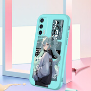 題洺初音未來FUFU適用小米14手機(jī)殼note13pro小米12硅膠civi小米10pro5Gnote11enote10軟殼note9紅米k7 淡青色-G106標(biāo)簽初音未來 iQOO其他手機(jī)型號