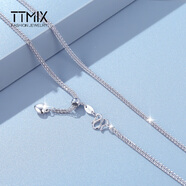 TTMIX鉑金項鏈女款鉑金pt950項鏈肖邦白金項鏈鎖骨鏈可調(diào)節(jié)長度 【魚扣】9.55g 55cm 粗2.0mm