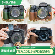 攝侶富士xt50保護(hù)套xs20相機(jī)包xt30二代底座x100vi相機(jī)套XM5皮套xh2s保護(hù)殼xt20半套真皮掛繩肩帶配件 XH2/XH2S真皮保護(hù)套（下單聯(lián)系客服備注顏色）