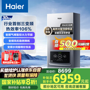海爾（Haier）三變頻超一級能效冷凝無級變頻水伺服 水氣雙調燃氣壁掛爐天然氣靜音采暖爐熱水器LL1PBD30-JN7PRO