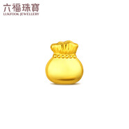 六福珠寶足金投資金條袋袋有福金福袋黃金擺件單顆 計(jì)價(jià)024536JA 約1.00克