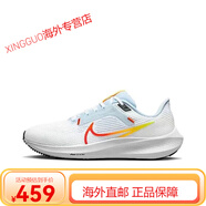 耐克（NIKE）【新款】飛馬代男鞋登月Zoom氣墊跑步跑鞋減震透氣網(wǎng)面運(yùn)動女鞋 40代白藍(lán)橙 41