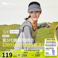 蕉下（beneunder）防曬衣披肩女UPF50+冰絲膚感AL41524遠(yuǎn)山灰-銀河灰S