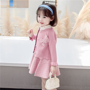 G.duck2025新款女童毛衣裙春裝公主風(fēng)裙子女寶寶洋氣長(cháng)袖套裝針織兩件套