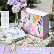 CHARLES&KEITH迷你菱格流浪包單肩斜挎雙肩包包女包生日七夕禮物CK2-60782390 Sea Salt Blue海鹽藍 S