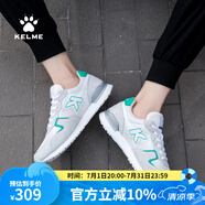 KELME/卡爾美運(yùn)動(dòng)鞋男跑鞋春夏新款透氣男鞋復(fù)古情侶休閑鞋XX60015005 白/綠 40