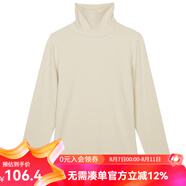 雲(yún)上生活秋冬復(fù)古休閑磨毛暖絨打底衫溫暖內(nèi)搭長袖高領(lǐng)T恤T6676F 茶白色 S