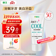 獅王（Lion）ZACT進(jìn)口冰爽牙膏130g胖東來同款去煙漬吸煙人士分解牙漬去黃美白