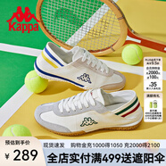卡帕（Kappa）德訓(xùn)鞋新款情侶男女運(yùn)動(dòng)鞋輕便休閑鞋復(fù)古阿甘跑鞋 韓國(guó)白/月灰色-012A 41