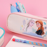 迪士尼（Disney）筆袋小學(xué)生 卡通耐磨文具盒女孩大容量文具袋 兒童文具學(xué)習(xí)用品 冰雪P85272-2