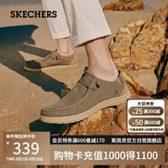 斯凱奇（Skechers）男鞋夏季一腳蹬帆布鞋商務(wù)通勤休閑軟底板鞋66387