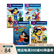 英文原版 DC Super hero Girls 4冊(cè) 神奇女俠 附卡片附貼紙 step into reading L3 美國(guó)蘭登經(jīng)典分級(jí)讀物 綠山墻 綠山墻圖書