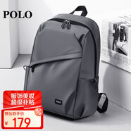POLO商務(wù)雙肩包男士旅行背包男書(shū)包14英寸出差電腦包生日禮物送男友