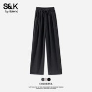 班尼路S&K系列休閑褲子女裝秋冬2025新款潮流氣質(zhì)小個子運動女褲9.2 黑#純色 【軟糯親膚】 XL
