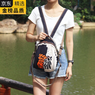 KGEG德國進(jìn)口名牌女包雙肩包布藝輕便多功能貝殼女包高端時(shí)尚洋氣旅游 不分黑白