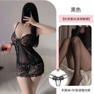 純欲性感人妻制服2025新款吊帶誘惑裝約會(huì )戰袍老公激情風(fēng)免脫睡衣 珍珠按摩黑睡裙+珍珠調情內褲(送 均碼建議80-120斤