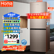 奧馬（Homa）242升風(fēng)冷無(wú)霜大容量雙開門小型電冰箱 兩門二門節(jié)能 小戶型家用租房辦公 家電國(guó)家補(bǔ)貼242WH
