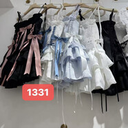 簡霏平替魚骨裙吊帶連衣裙 可愛公主蓬蓬蛋糕裙洛麗塔蓬蓬裙 純白蝴蝶結(jié)綁帶蛋糕裙 S