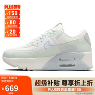 耐克NIKE休閑鞋女子減震AIR MAX 90 LV8運動鞋HF0782-102帆白/綠38