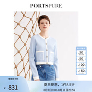 PORTSPURE寶姿女裝春夏新品中長針織開衫RP3K013RKE016 PURIST BLUE XS
