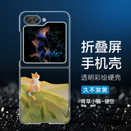 三星（SAMSUNG）【品質(zhì)原裝】適用三星W25Flip折疊屏手機殼w24flip保護套簡(jiǎn)約Gala 青草小貓-透明硬殼 三星Galaxy_Z_Flip5