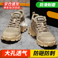 藍(lán)鷗盾勞保鞋男夏季透氣防砸鋼包頭防刺穿防滑安全工作功能鞋D1122T 45