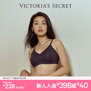 維多利亞的秘密 楊冪同款 夏季薄款內衣女果凍條反重力無痕涼感文胸PRO微聚攏MAX 3T0T黑色銀絲-光面花紋 11214343 L ：MAX三排扣（80C/80D/85A/85B