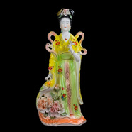 陶瓷鳳凰仙子神像家用供奉鳳凰女神九天玄女佛像鳳仙姑娘仙女擺件 18寸 高45厘米