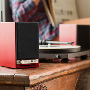 漫步者Audioengine聲擎桌面式HiFi藍牙音響立體聲有源多媒體電腦 櫻桃木