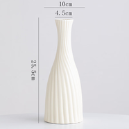 粉色漸變陶瓷干花花瓶水養家居臥室裝飾客廳插花擺件花器 青柏點(diǎn)款大奶油黃