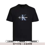 卡爾文·克萊恩（Calvin Klein）CK 夏季新款運(yùn)動潮流輕奢休閑男裝圓領(lǐng)休閑短袖T恤 J30J327471 黑色 S