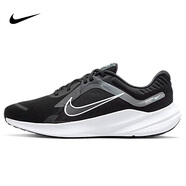 耐克NIKE跑步鞋男緩震透氣QUEST 5運動鞋 DD0204-001黑白40.5