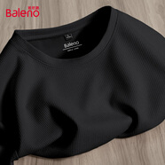 班尼路（Baleno）華夫格短袖t恤男夏季學(xué)生潮流男士五分袖衣服青少年重磅上衣半袖