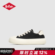 LEE COOPER帆布鞋男2025夏季新款戶(hù)外輕便透氣軟底厚底增高休閑鞋運(yùn)動(dòng)鞋男 黑色 43