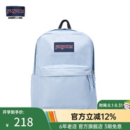 JANSPORT杰斯伯書包輕便雙肩包男女旅行包簡約背包電腦包學(xué)生校園 4QUT7G7霧霾藍(lán)-側(cè)邊袋