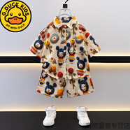 G.DUCKKIDS男童夏季套裝2025新款兒童夏裝酷帥短袖寶寶夏日痞帥男孩夏天衣服 圖片色 90 cm