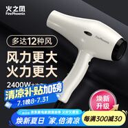 火之鳳吹風(fēng)機(jī)6600H 發(fā)廊專用大功率2400W大風(fēng)力低噪音家用恒溫護(hù)發(fā)不傷發(fā) 理發(fā)店專業(yè)電吹風(fēng)筒 6600X米蘭白 （四檔風(fēng)）