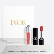迪奧DIOR豐盈紅唇口紅禮盒(絲絨720+豐唇蜜018)套裝生日禮物送女友
