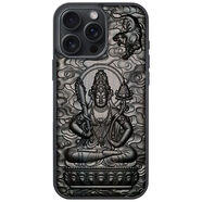藍(lán)鳥開泰iPhone16E生肖守護(hù)神15pro max防摔手機(jī)殼蘋果14Plus檀木立體浮雕 虛空藏菩薩(虎) iPhone16