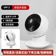 愛麗思（IRIS）辦公室桌面臺(tái)式空氣循環(huán)扇電風(fēng)扇愛麗絲家用遙控小風(fēng)扇 SM12【左右搖頭】桌面推薦
