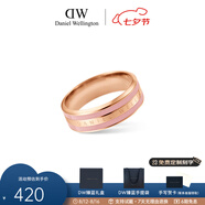 丹尼爾惠靈頓（DanielWellington） dw戒指男女薔薇粉琺瑯雙色戒指時尚情侶對戒 七夕情人節(jié)禮物 58號 DW00400065
