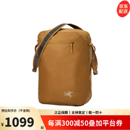 始祖鳥（ARC'TERYX）單肩斜挎包heliad 12L logo徽標(biāo)多功能純色尼龍手提包男女同款 土黃色 約37*17*44cm