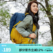 駱駝山棲戶外登山包雙肩包大容量便攜露營徒步背包男女防潑耐磨書包 A1W3QJ111A，湛藍(lán)，贈防雨罩 輕量升級版 輕感背負(fù)
