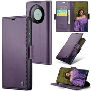 華為（HUAWEI）【品質(zhì)原裝】商務(wù)翻蓋適用華為mate60pro手機殼新款mate60素皮保 堇菜紫_皮套-防磁錢(qián)包 華為_(kāi)Mate_60_Pro