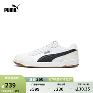 彪馬（PUMA）官方 男女同款情侶輕便經(jīng)典簡約休閑百搭潮流板鞋 CARACAL 369863 白-米白色-黑色-44 37