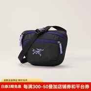 始祖鳥（ARC'TERYX）MANTIS 1 WAIST 25新款 輕量便攜 男女同款 腰包旅行挎包 黑色/紫色Black / Soulsonic